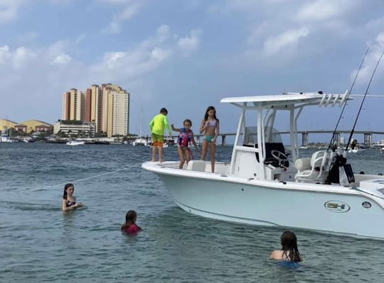 Excellent bateau de pêche, de famille et de banc de sable. Sea Hunt Triton 2020 22,5 pieds