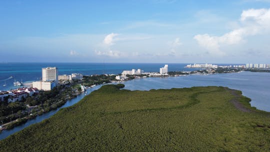 Tour privado de 4 horas por Cancún. Alimentos y bebidas frescas. Océano y playa