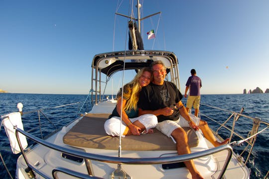 Enjoy a small group Sunset Sailing Cruise in Cabo San Lucas