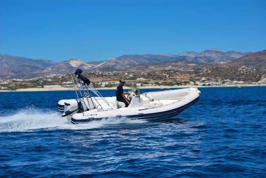 Yria 620-RIB boat for Rent in Agia Anna Port, Naxos, Greece