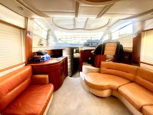 Astondoa 43 FlyBridge Yacht in St. Julian's fit up to 9 people