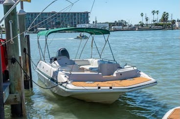 Bateau ponté 21'/John's Pass/Yamaha 150 ch/10 passagers