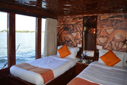 Exciting River Cruise on the Backwater of Kerala aboard 18 People Houseboat