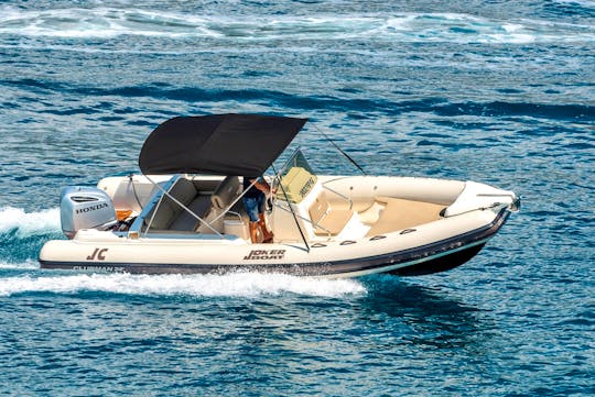 Enjoy the softest ride even on choppy waters onboard the Joker Clubman 24!