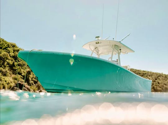 Full Day Island Hopping with 34' Regulator Boat in St. John, U.S. Virgin Islands