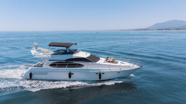 Luxury yacht rental, Brand Azimut 58 in Puerto Banús