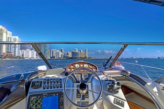 Experience Miami in Elegance Aboard Our Cranchi 50ft Motor Yacht!
