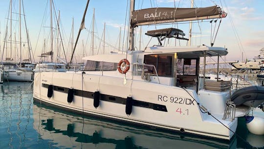 ''Negroni'' Bali 4.1 Sailing Catamaran Charter  for Aeolian Islands