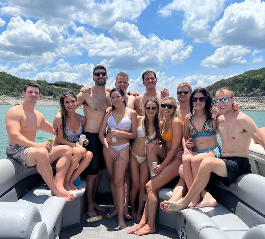 Slide into Fun: Double-Decker Party Boat on Lake Travis in Austin, TX