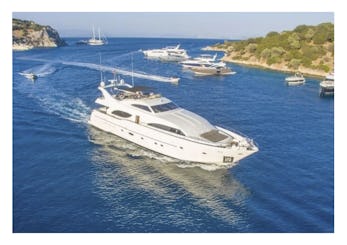 Aluguel de mega iates Ferretti 94 💎 em Ibiza, Ilhas Baleares