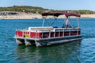 Ponton de fête pour 12 personnes sur le lac Travis ! Nous avons une flotte !