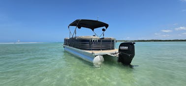 24ft Pontoon with Subwing and YETI-style coolers for Shell Key & John's Pass!
