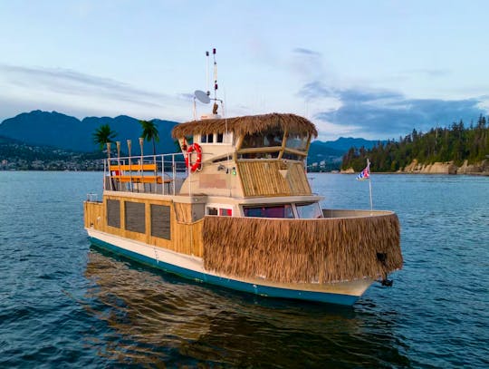 The Island Oasis Tiki boat 28 Passenger