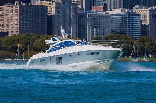 Iate italiano de luxo Azimut de 63 pés - 12 pessoas - Chicago