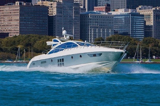 Yacht italien de luxe Azimut de 63 pieds - 12 personnes - Chicago