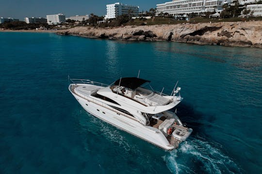 Luxury motor yacht PRINCESS 61 in Ayia- Napa and Blue Lagoon