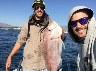 Paseos en barco de pesca deportiva lenta, fondo y pesca deportiva en Benalmádena 