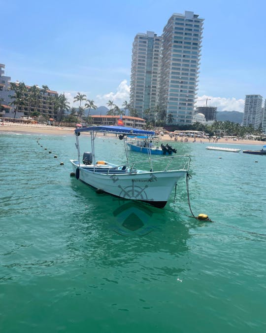 BOAT TOURS IN PUERTO VALLARTA ABOARD THIS "PANGA" 