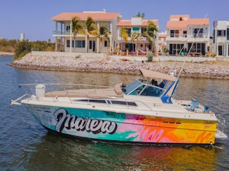 Iate Sea Ray de 42 pés para fretamento exclusivo em Mazatlan