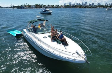 36ft Sea Ray available in Miami for up to 12 people.