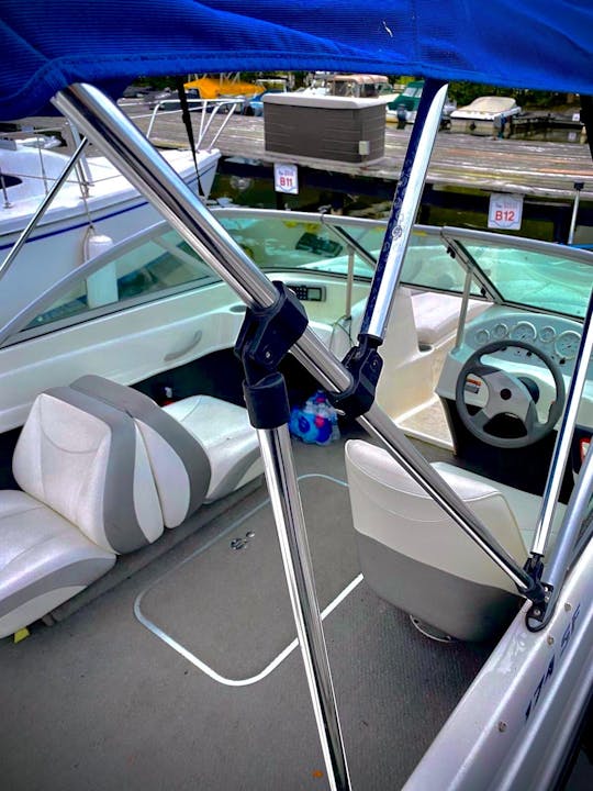 Explore Ontario lakes with our 17 ft Bayliner 175!