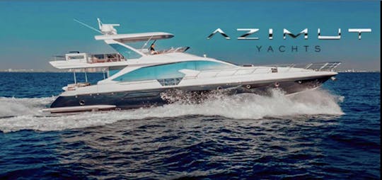 ⭐️⭐️⭐️⭐️⭐️ Enjoy this wonderful 75' Azimut Yacht in Miami.
