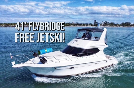 Iate Silverton Flybridge de 41 pés (JETSKI GRÁTIS!)