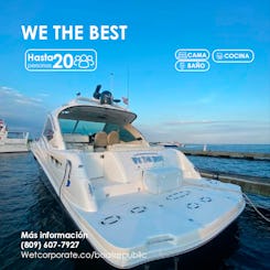 YATE WE THE BEST para 20 personas en Marina de Zarpar, Boca Chica