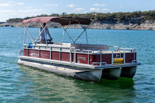 Pontão de festa para 12 pessoas no Lago Travis! Temos uma frota! (Novas tarifas mais baixas de 2024!)