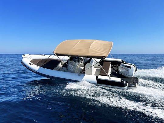 Motonautica Vesuviana MV 740 RIB com Skipper 26,5 pés com motor externo de 225 cv