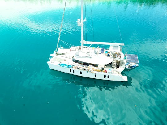 Private Luxury 50' Catamaran Snorkelling, Sunset, Sailing, Dolphins, Fireworks!