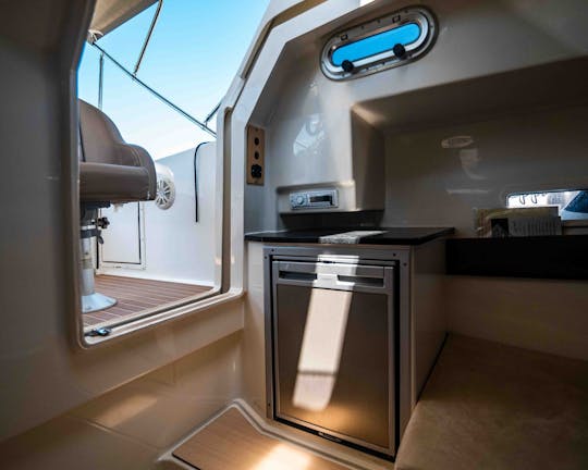 Suncruiser 690 propulsé par 200 ch avec cabine