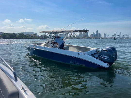 Private 30  boat for island hopping in Cartagena de Indias