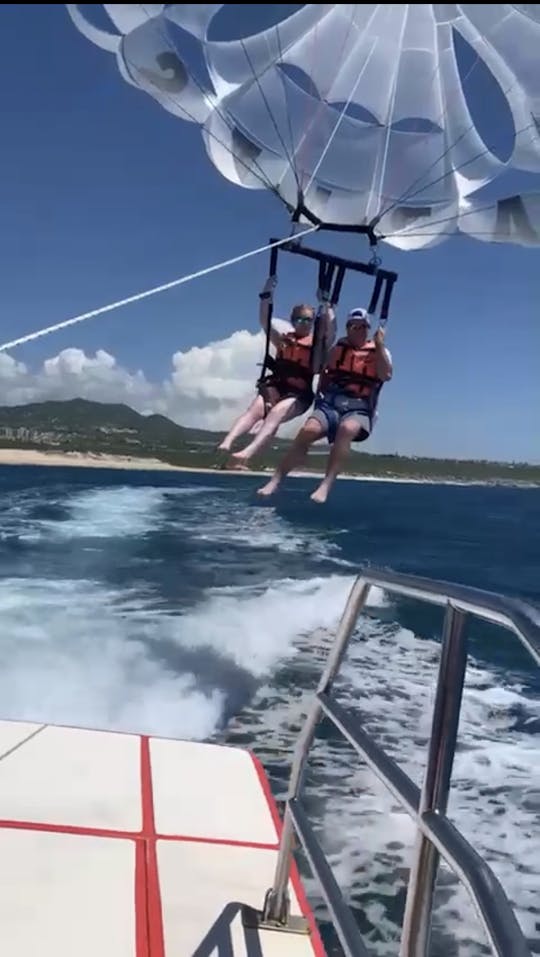 Parasailing in Cabo.