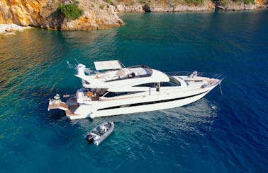 Galeon 640 Fly Motor Yacht "BELLA ZIO" In ACI marina Split, Croatia