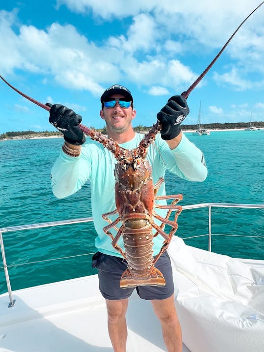 Aventura de catamarã a motor de luxo de 52 pés com tudo incluído em todas as Exumas