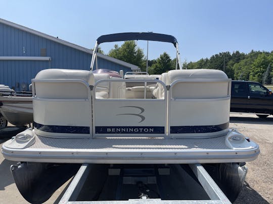 Enjoy the Turquoise Water of Glen Lake on 20' Bennington Pontoon!