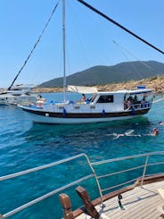 Tour privado en barco en goleta de 45 pies con destino a Bodrum - 12 personas - ¡Impresionantes vistas!