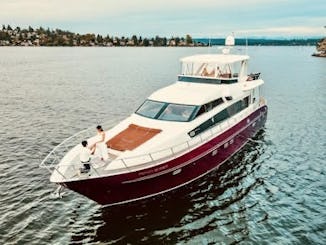 Yate italiano de lujo, islas del lago Washington, Puget Sound y San Juan. 