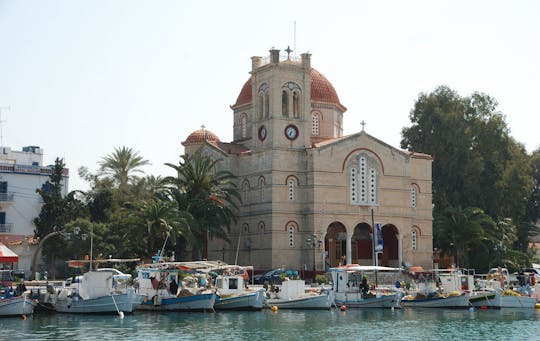 Viaje diario de Atenas a Egina: islas Moni y Poros con Technohull