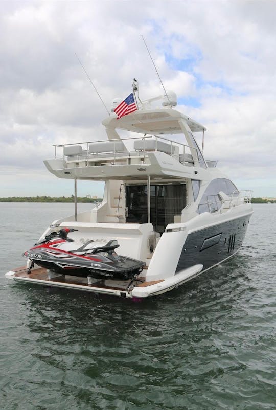 Experience MIAMI ON 55FT AZIMUT FLYBRIDGE