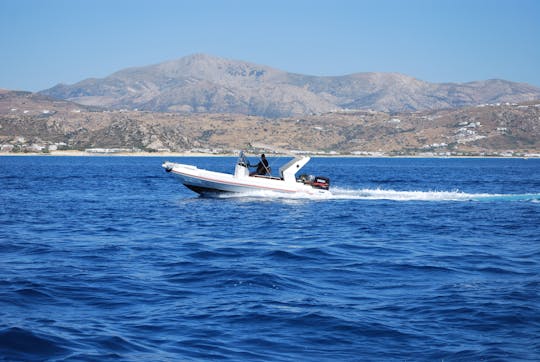 Yria 728 boat RIB à louer à Port d'Agia Anna, Naxos, Grèce