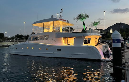 Alquiler de catamarán de lujo Oceano de 60 pies en Río de Janeiro, Brasil, con concierge 💎