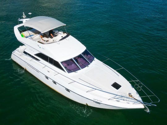 Miami in Style: 48ft Princess Flybridge Yacht - Free Jet Ski or 1 Extra Hour! 