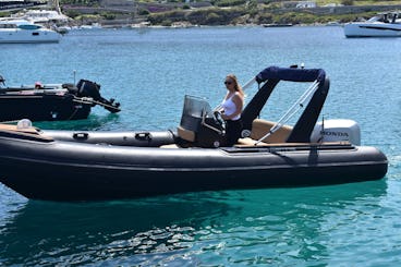 Book the Orizon  RIB in Ornos, Mykonos! Rent with or without a Skipper!