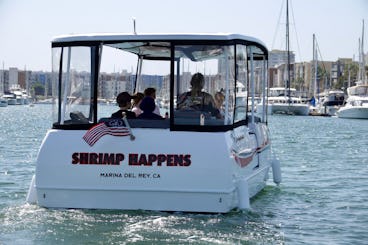 Cruise through the Historic Marina del Rey Harbor in new Electric-boat!!