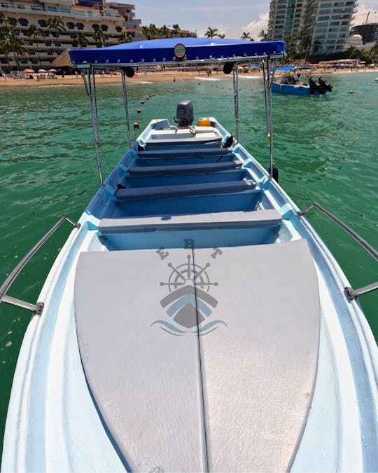 BOAT TOURS IN PUERTO VALLARTA ABOARD THIS "PANGA" 