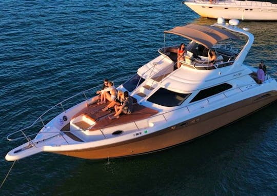 50 FT SeaRay Flybridge-$100 OFF, 1 free hour of jetski OR 1 extra hour boat ride