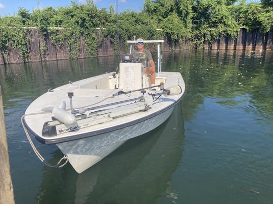 19ft Egret the Florida Flats boat in Detroit 