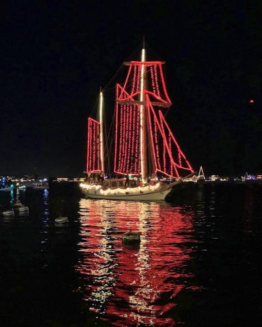 Christmas Boat Parade Pirate Ship Cruise in Newport Beach, California
